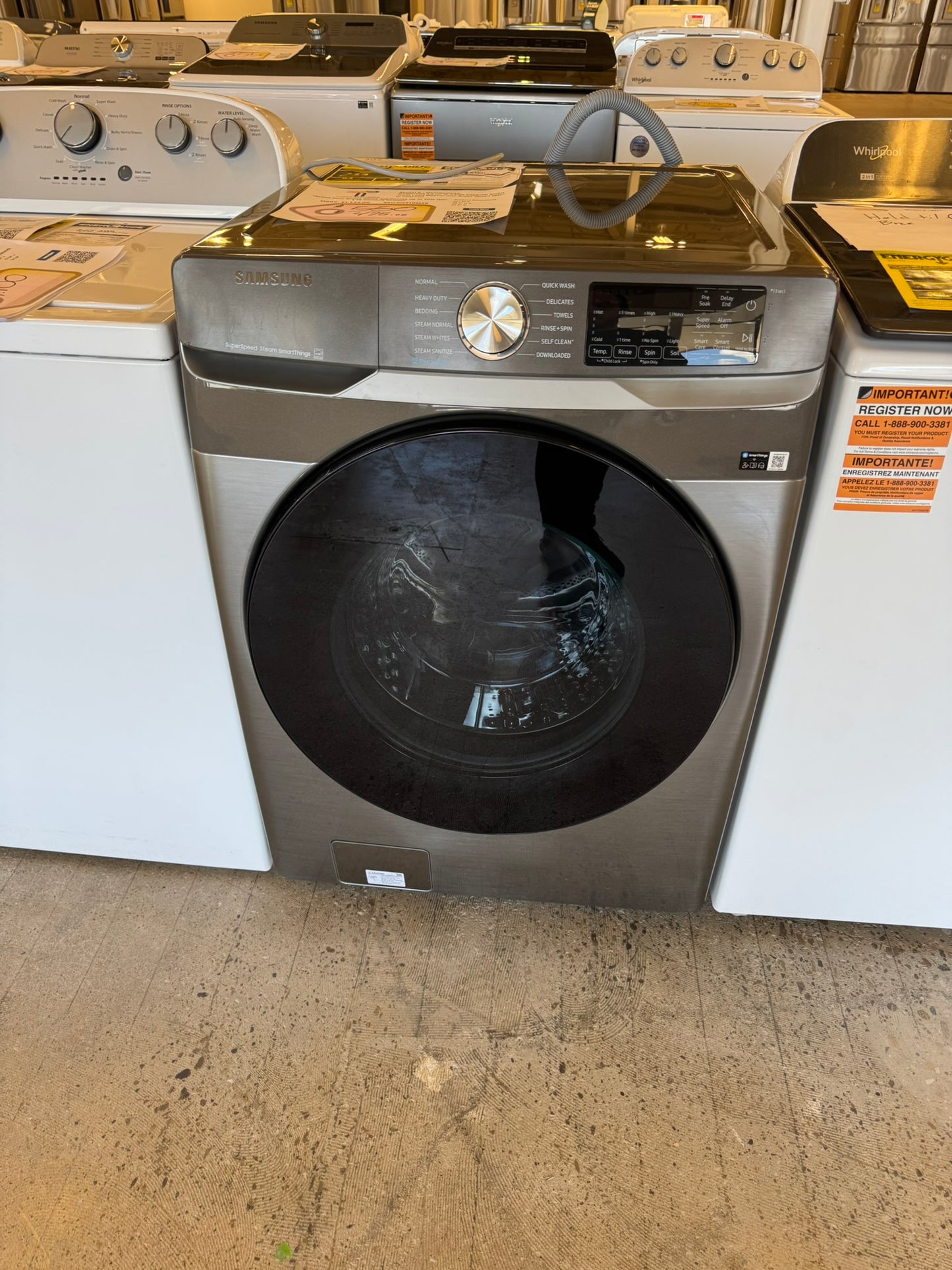 BRAND NEW SAMSUNG SMART FRONT LOAD WASHER MODEL: WF45B6300AP  WAS10261R