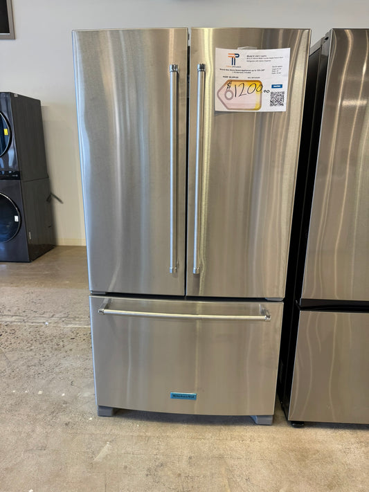 KITCHENAID Counter-Depth French Door Refrigerator with Interior Dispense  MODEL: KRFC136RPS  REF10330R