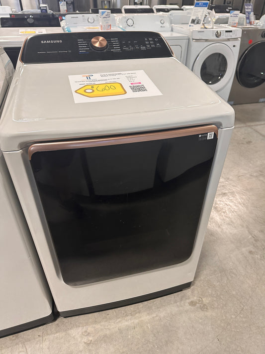 New Smart Electric Dryer with Steam and Sensor Dry - Ivory MODEL: DVE55CG7500E DRY12800
