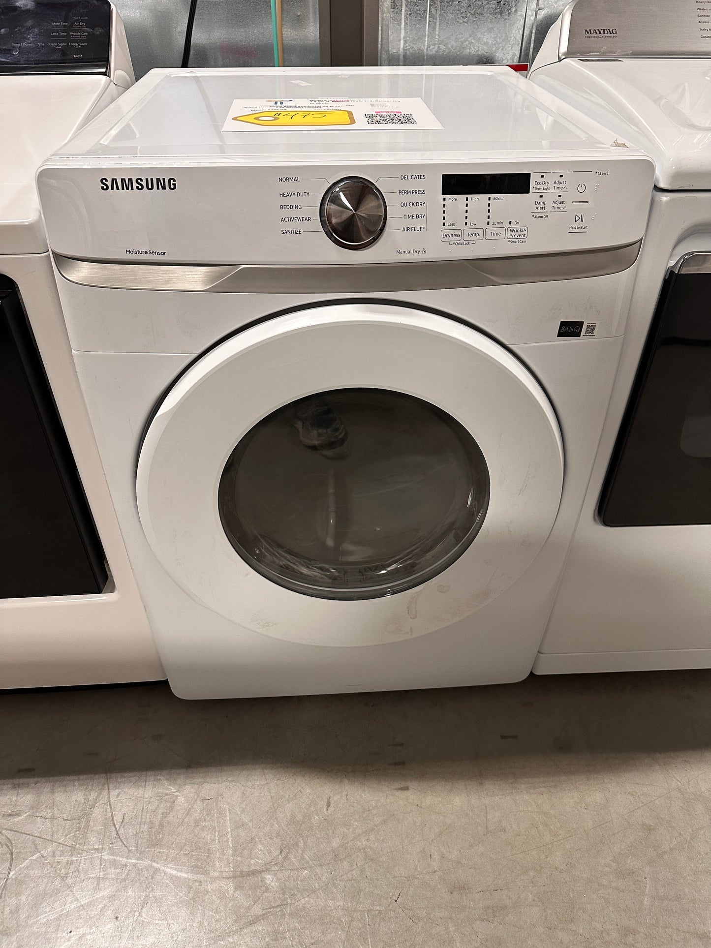 GREAT NEW SAMSUNG STACKABLE ELECTRIC DRYER MODEL: DVE45T6000W DRY12816