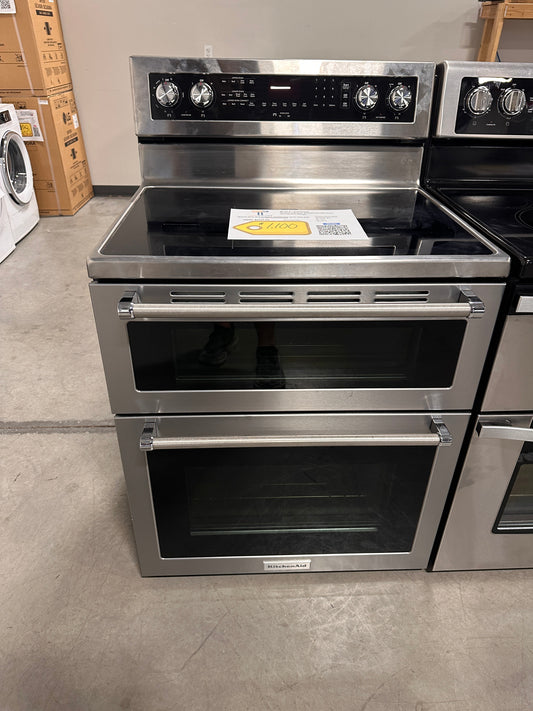GREAT NEW DOUBLE OVEN ELECTRIC CONVECTION RANGE MODEL: KFED500ESS RAG11935