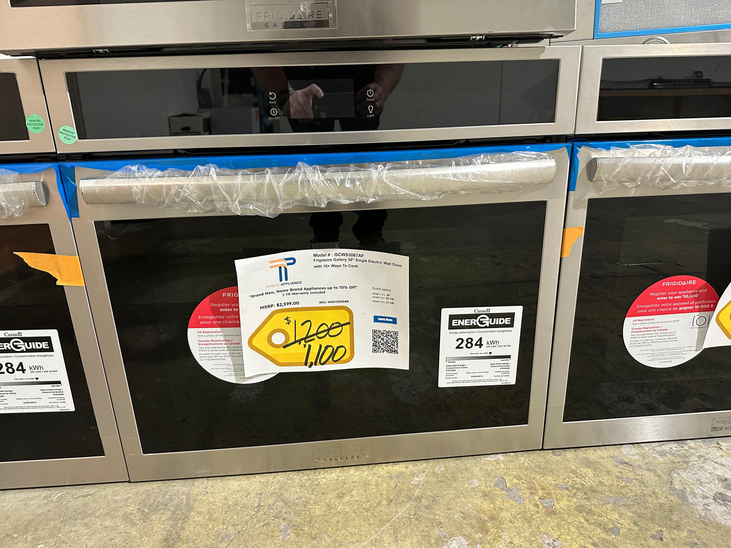 BRAND NEW ELECTRIC WALL OVEN with TOTAL CONVECTION MODEL: GCWS3067AF WOV10004Rs