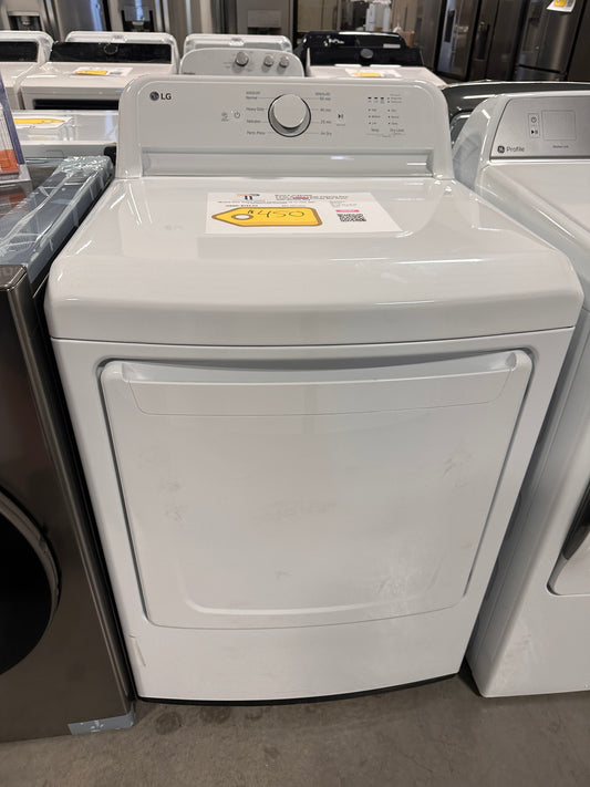 LG - 7.3 Cu. Ft. Electric Dryer with Sensor Dry - White MODEL: DLE6100W DRY12822