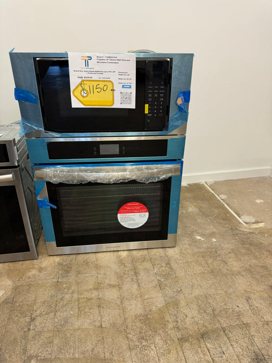 GORGEOUS! Frigidaire 30" Electric Wall Oven and Microwave Combination  MODEL: FCWM3027AS  WOV10003R