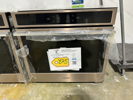 GENTLY USED WHIRLPOOL SINGLE ELECTRIC WALL OVEN - with WARRANTY - MODEL: WOSA2EC0HN  WOV11175S