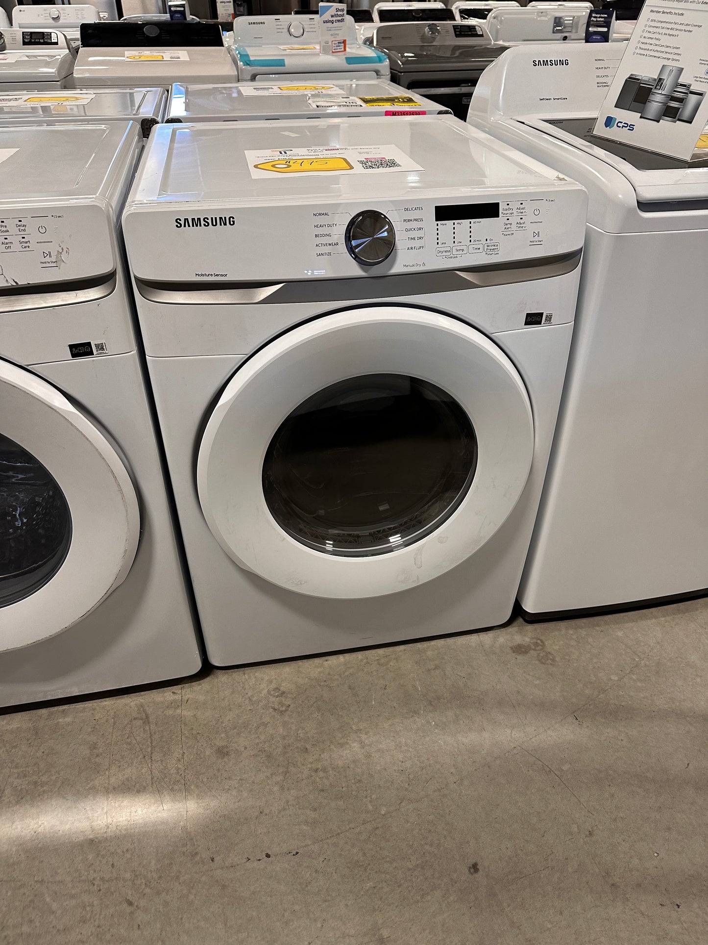 GREAT NEW SAMSUNG STACKABLE ELECTRIC DRYER MODEL: DVE45T6000W DRY12816