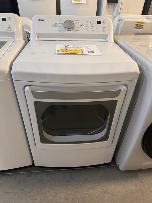 LG - 7.3 Cu. Ft. Electric Dryer with Sensor Dry - White MODEL: DLE7150W DRY12696