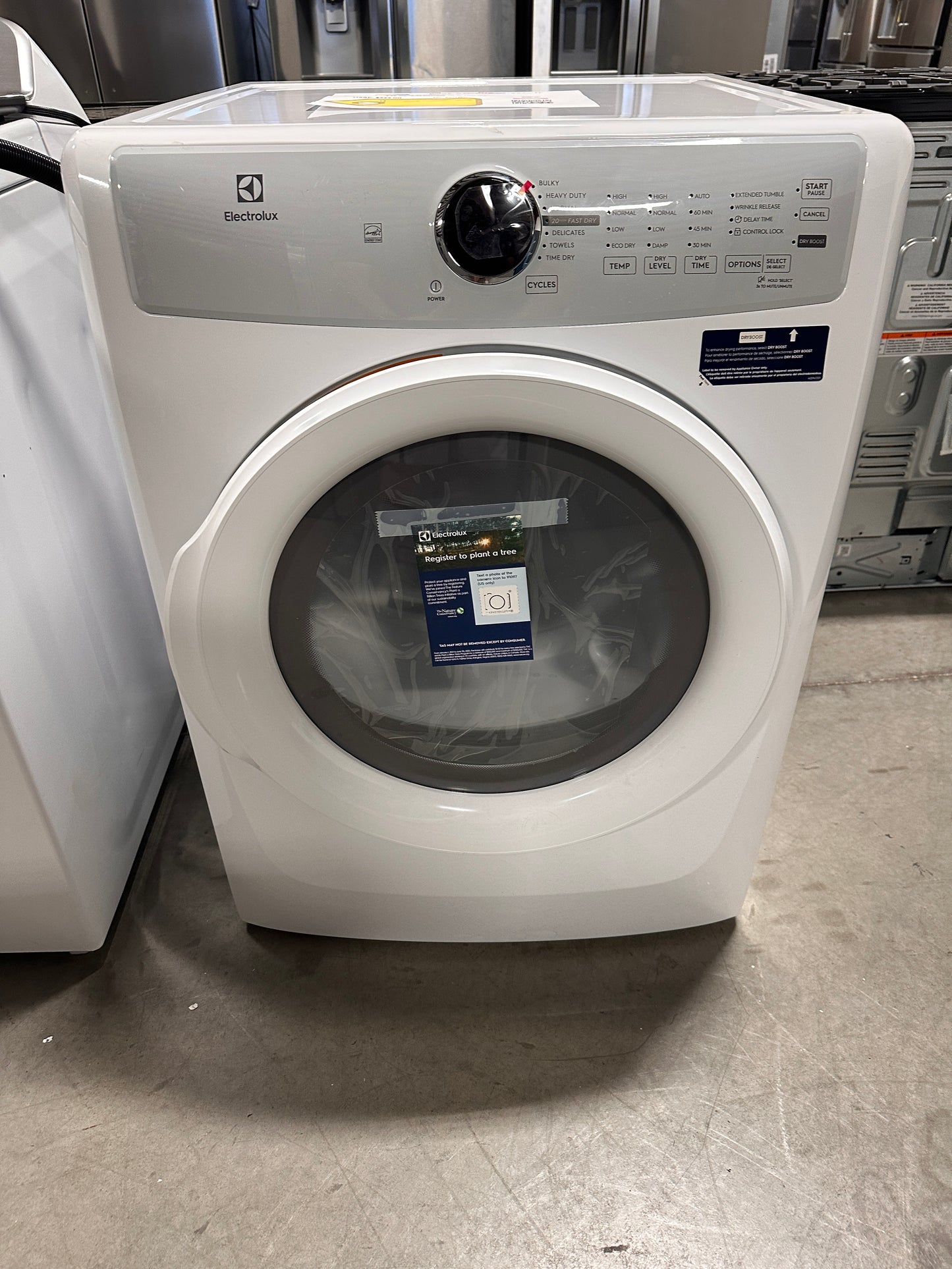 Brand New Electrolux - 8.0 Cu. Ft. Stackable Electric Dryer - White MODEL: ELFE7337AW DRY12827