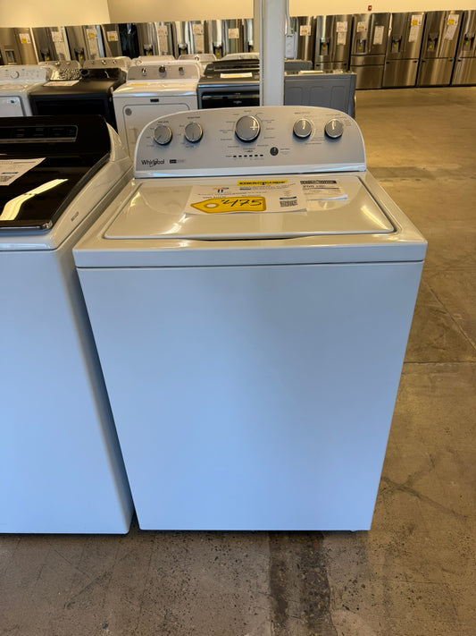 NEW! Whirlpool 3.9 Cu. Ft. Top Load Washer with Removable Agitator  MODEL: WTW4957PW  WAS10325R