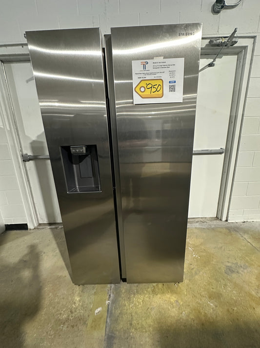 BRAND NEW! Samsung 27.4 Cu ft Side by Side Refrigerator  MODEL: RS27T5200SR  REF12510S
