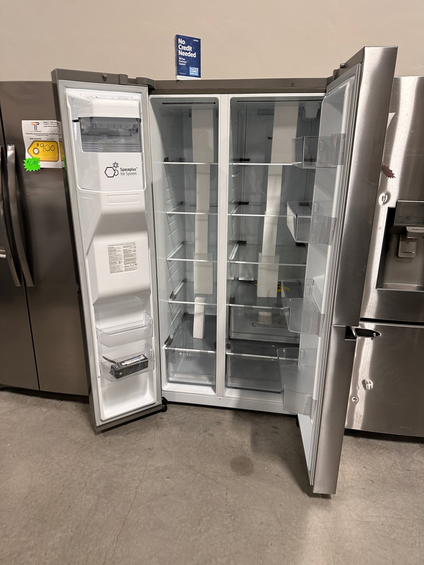 SALE PRICE SIDE-BY-SIDE LG REFRIGERATOR with SPACEPLUS ICE MODEL: LRSXS2706S REF13402