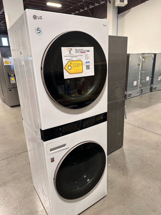 GREAT NEW LG ELECTRIC DRYER WASHTOWER LAUNDRY SET Model: WKE100HWA WAS13604