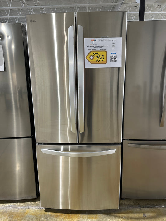 GORGEOUS! LG 22 Cu. ft. French Door Refrigerator  MODEL: LFCS22520S  REF13956S
