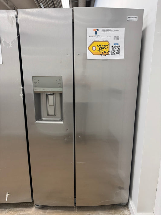 STAINLESS STEEL SIDE BY SIDE NEW FRIGIDAIRE REFRIGERATOR MODEL: GRSS2652AF REF13614S