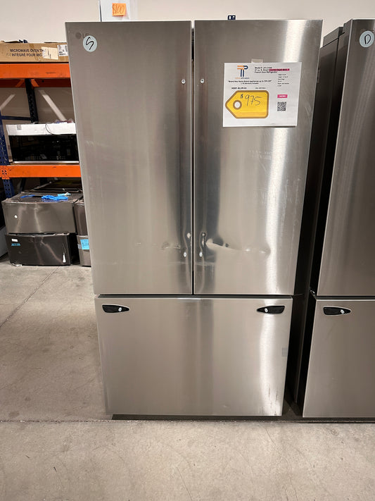 New 27 Cu. Ft. Smart Counter-Depth MAX French Door Refrigerator LG Model: LRFLC2706S REF13611