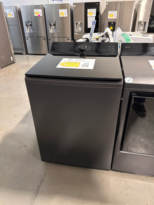 GREAT NEW LG MATTE BLACK TOP LOAD WASHER Model: WT8400CB WAS13628