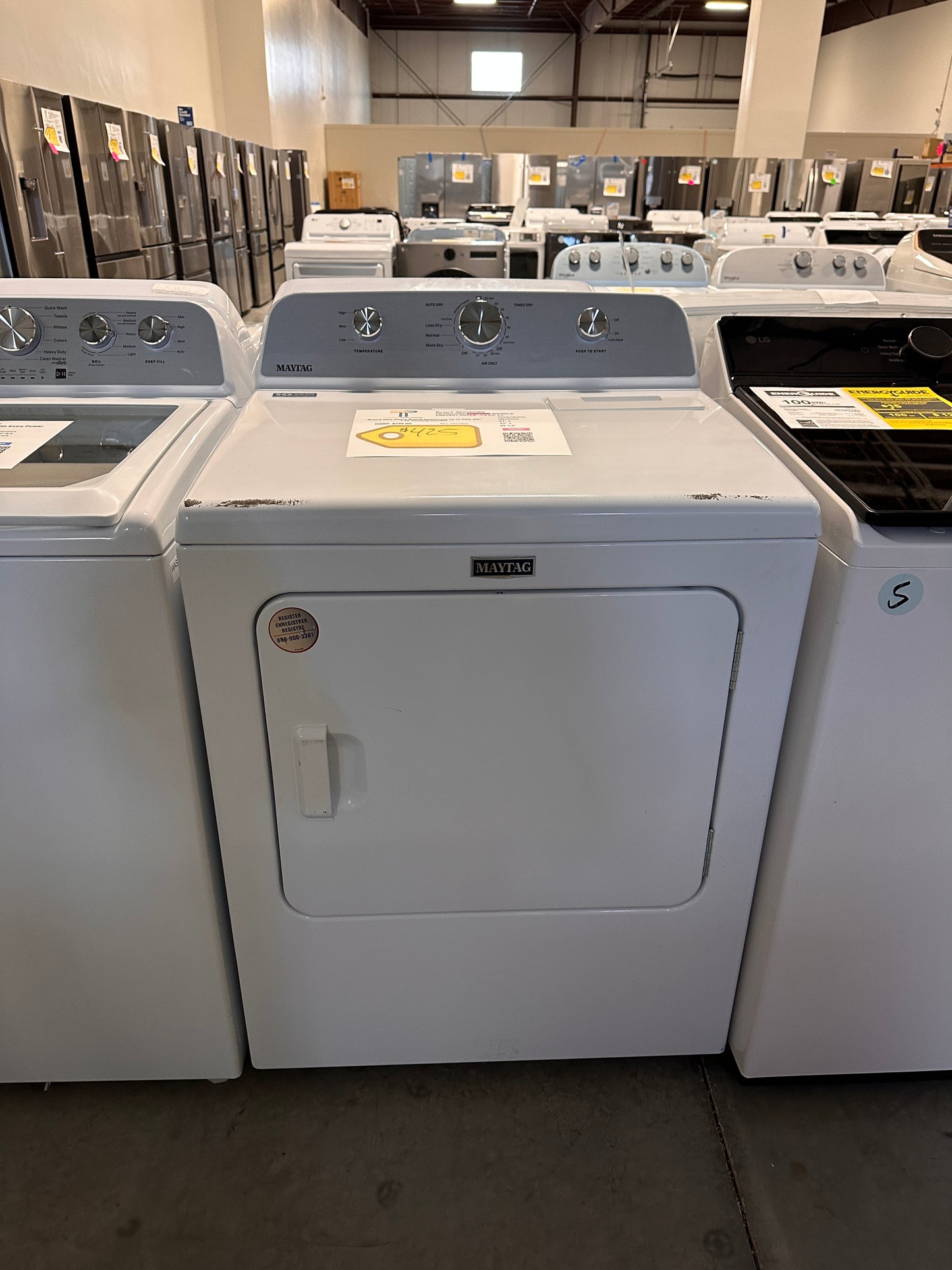 GREAT NEW MAYTAG ELECTRIC DRYER Model: MED4500MW DRY12850