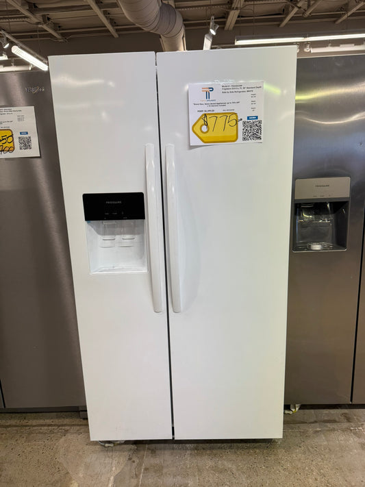 GREAT NEW FRIGIDAIRE SIDE BY SIDE WHITE REFRIGERATOR MODEL: FRSS2623AW  REF10434R