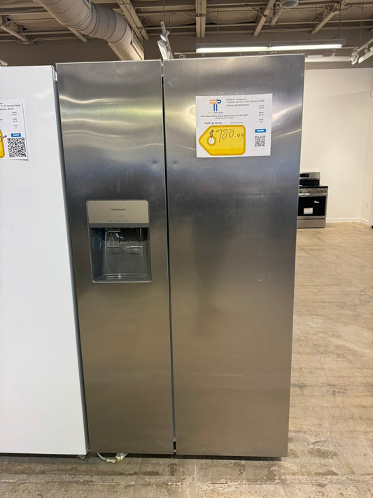 Frigidaire 25.6 cu. ft. 36" Standard Depth Side by Side Refrigerator  MODEL: FRSS26L3AF  REF10420R