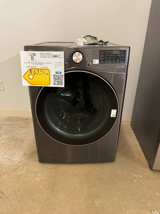GREAT NEW BLACK STEEL LG SMART FRONT LOAD WASHER MODEL: WM4000HBA  WAS10340R