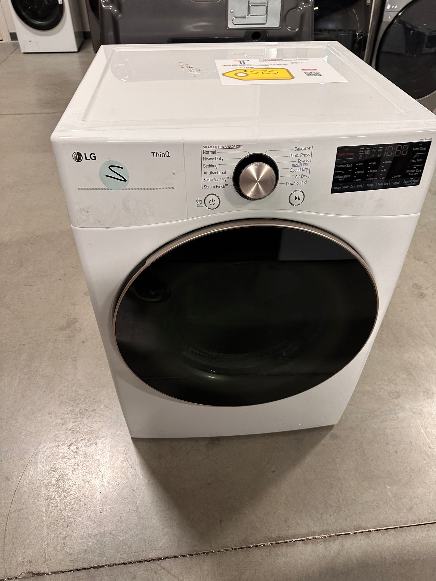 New LG 7.4 Cu. Ft. White Front Load Electric Dryer Model: DLEX4000W DRY12859