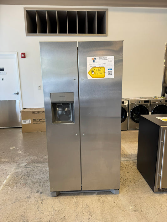 BRAND NEW Frigidaire Standard Depth Side by Side Refrigerator  MODEL: FRSS2323AS  REF10433R