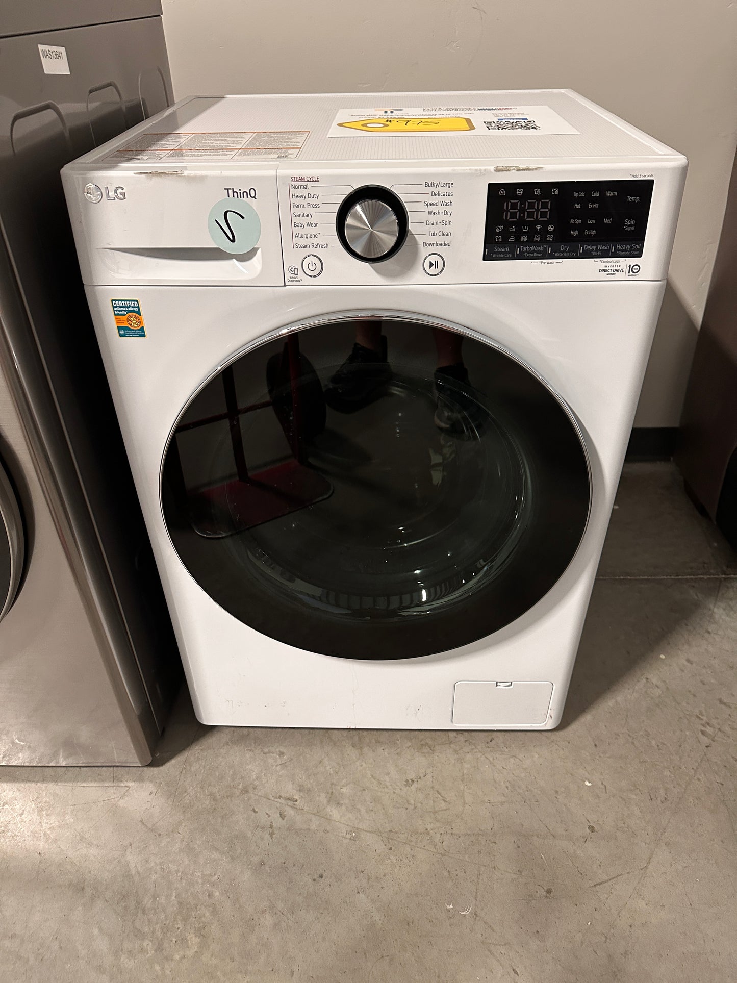 BRAND NEW LG WASHER ELECTIC DRYER ALL-IN-ONE MACHINE Model: WM3555HWA WAS13640