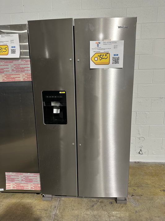 BRAND NEW! Whirlpool 36 Side-by-Side Refrigerator MODEL: WRS315SDHZ REF10251RS