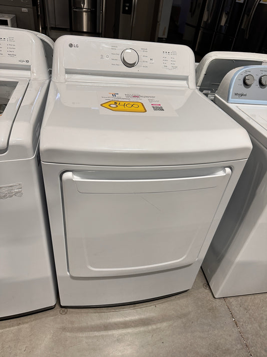 NEW! LOW PRICE! LG 7.3 Cu. Ft Dryer MODEL: DLE6100W DRY12928