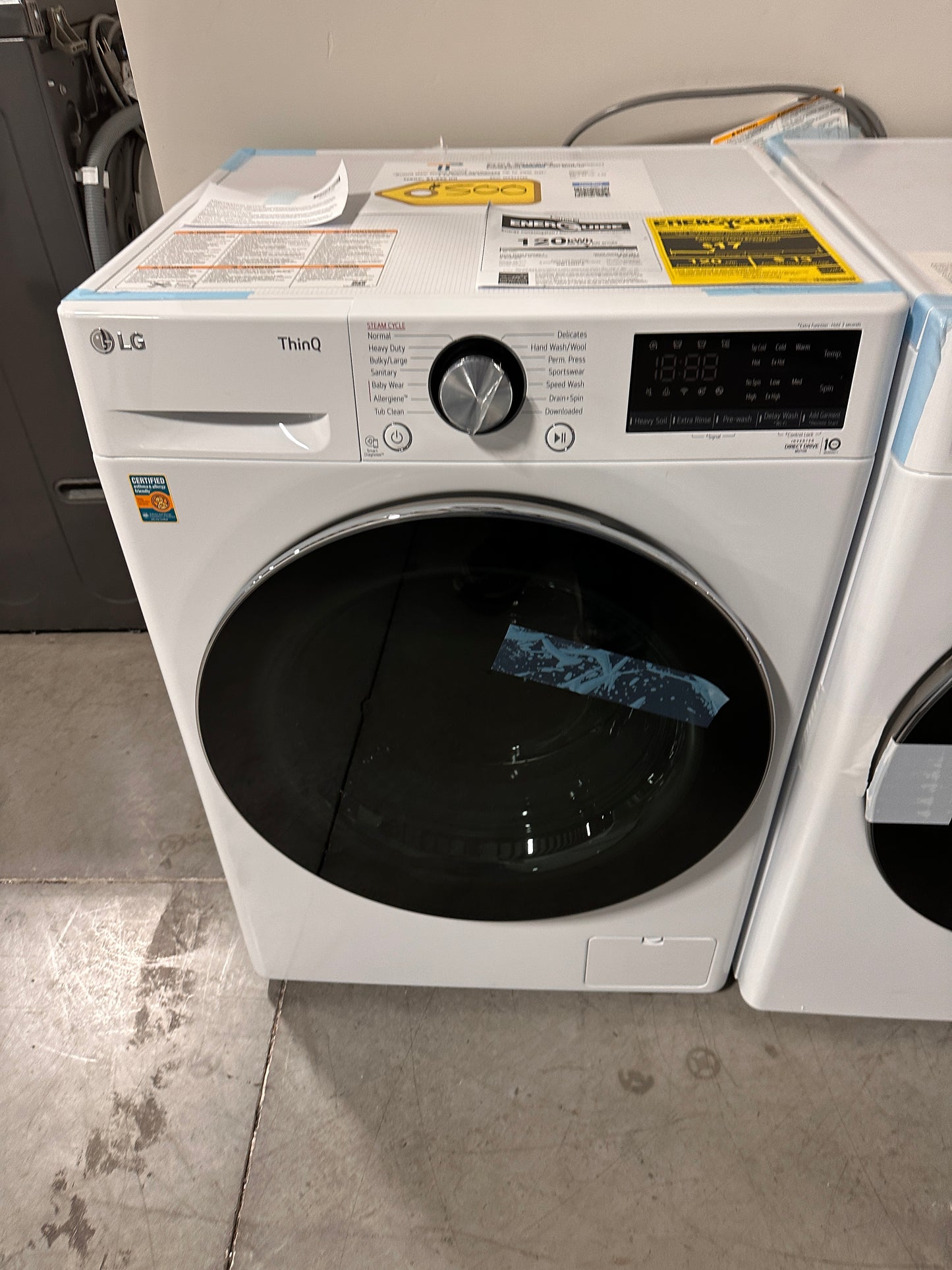 GREAT NEW COMPACT FRONT LOAD LG WASHER MODEL: WM1455HWA WAS13725