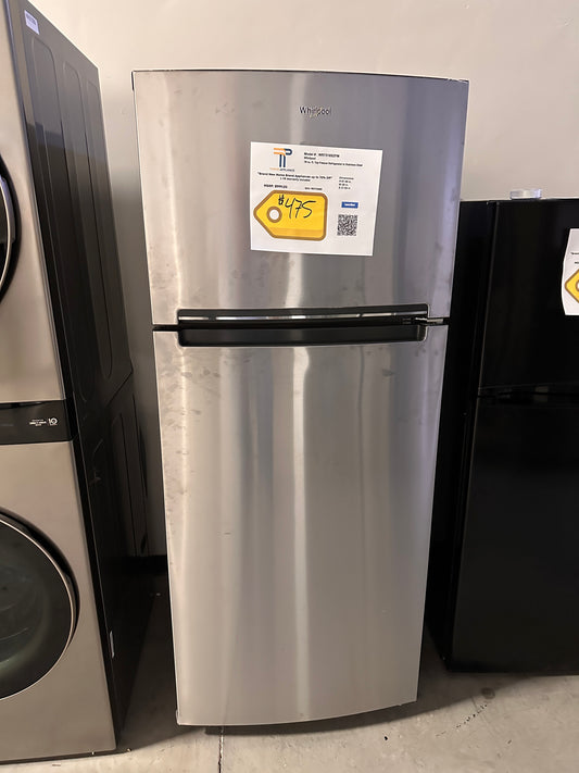 LOW PRICE HIGH QUALITY! Whirlpool 28 in. 17.6 Cu. Ft. Top Refrigerator MODEL: WRT518SZFM REF13682