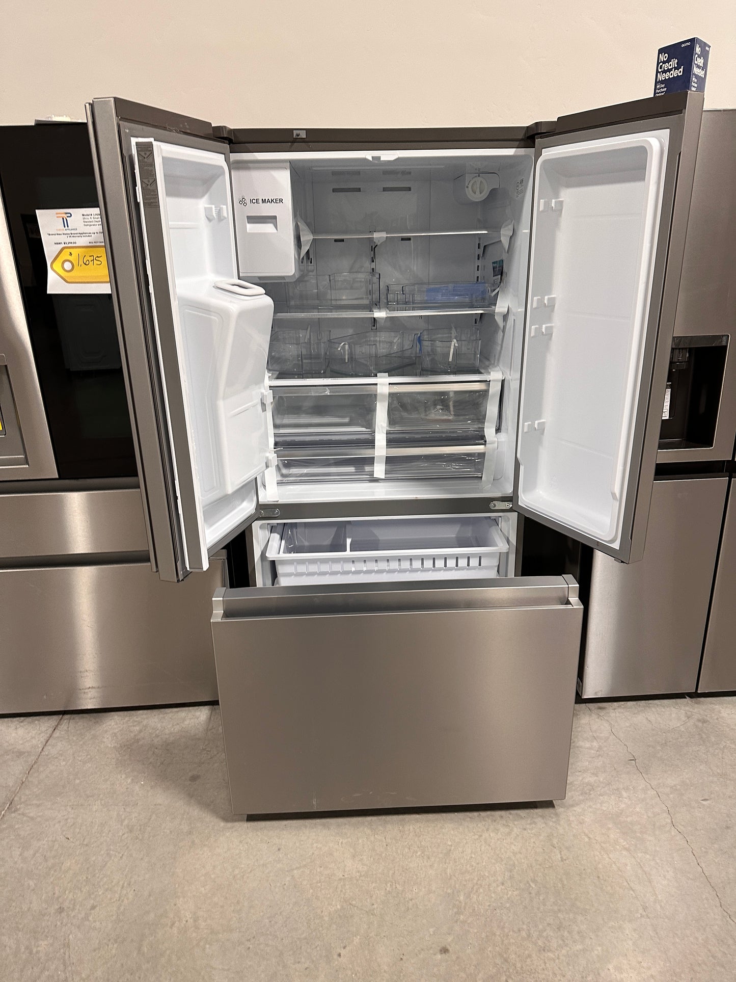 Hisense 25.4-cu ft French Door Refrigerator with Dual Ice Maker in Stainless Steel MODEL: HRF254N6DSE REF13690