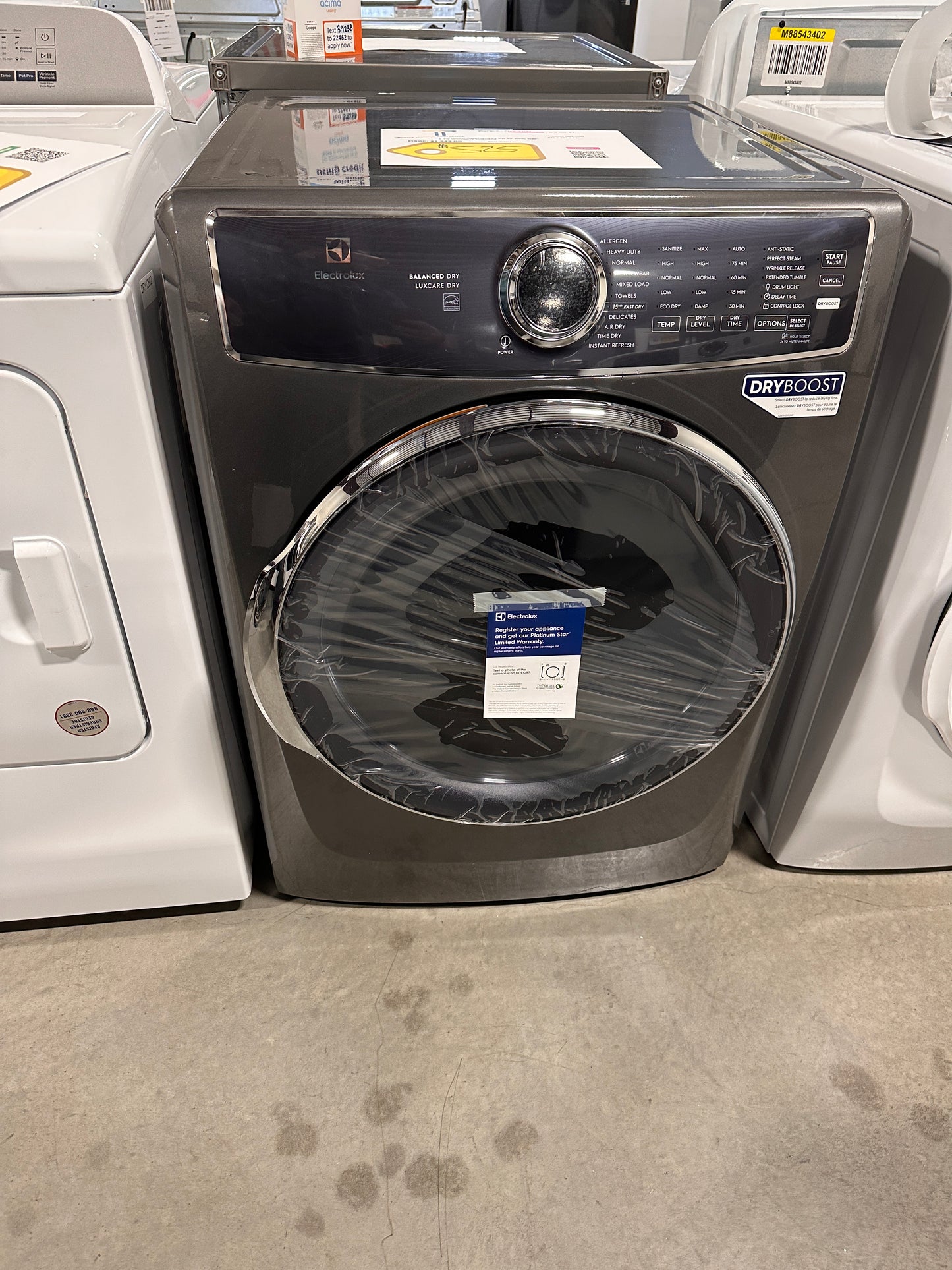 LOW PRICE! Electrolux Gas 8.0 Cu. Ft. Front Load Dryer MODEL: ELFE7637AT DRY12923