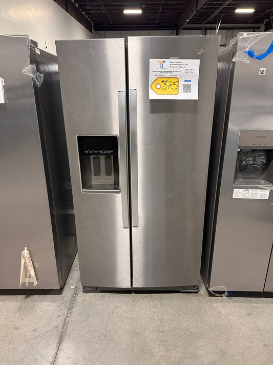 NEW! Whirlpool 36 in. 28.5 Cu. Ft Side-by-Side Refrigerator MODEL: WRS588FIHZ REF13675