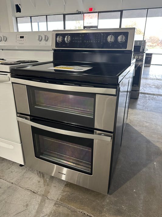 DOUBLE OVEN WHIRLPOOL ELECTRIC RANGE - RAG11481S WGE745C0FS