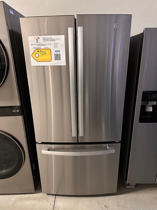 GREAT NEW FRIDGE! GE 24.7 Cu. Ft. French Door Refrigerator MODEL: GNE25JYKFS REF13705