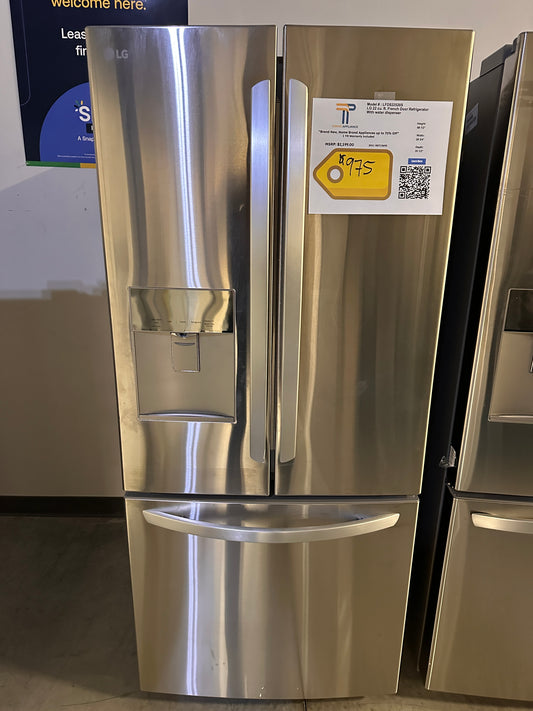 GREAT PRICE! 22 Cu. Ft. French Door Refrigerator LG MODEL: LFDS22520S REF13695