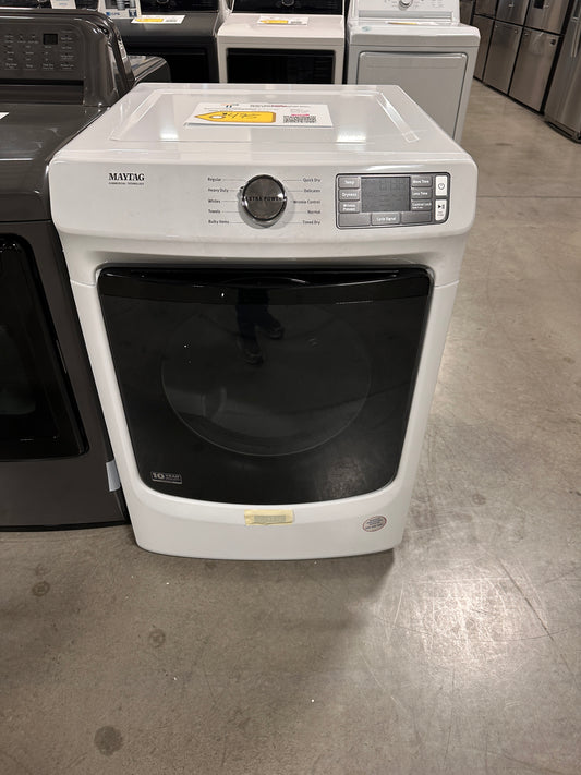 Maytag - 7.3 Cu. Ft. Stackable Electric Dryer with Extra Power Button - White MODEL: MED5630HW DRY12933