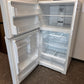 GREAT NEW GARAGE FRIDGE GE TOP FREEZER REFRIGERATOR MODEL: GTS22KGNRWW REF13732