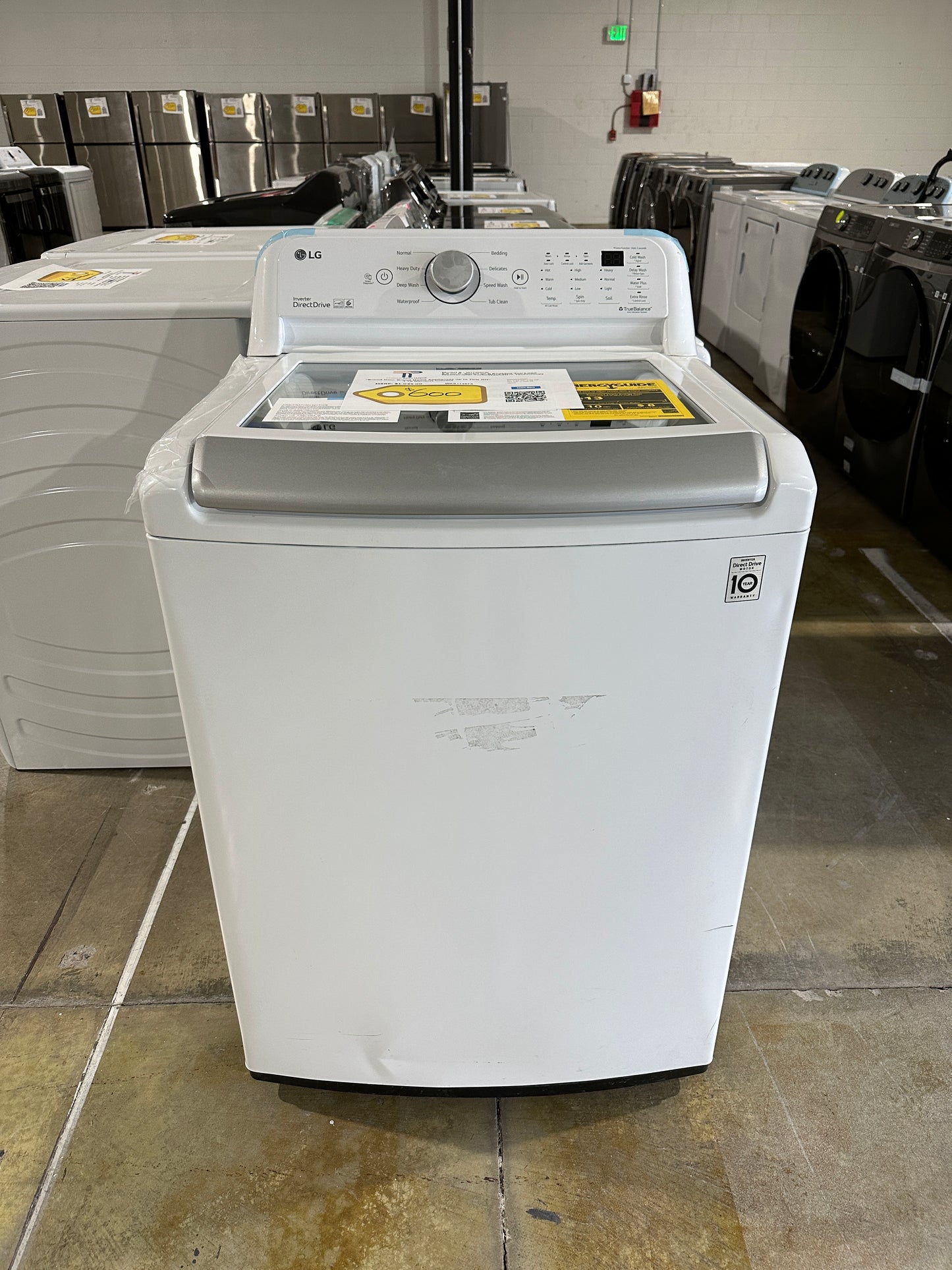 TOP LOAD LG SMART WASHING MACHINE - WAS11497S WT7300CW