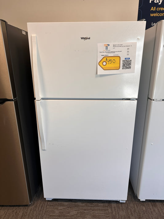 BRAND NEW! Whirlpool 33 in. 20.5 Cu. Ft Top Freezer Refrigerator MODEL: WRT311FZDW REF13729