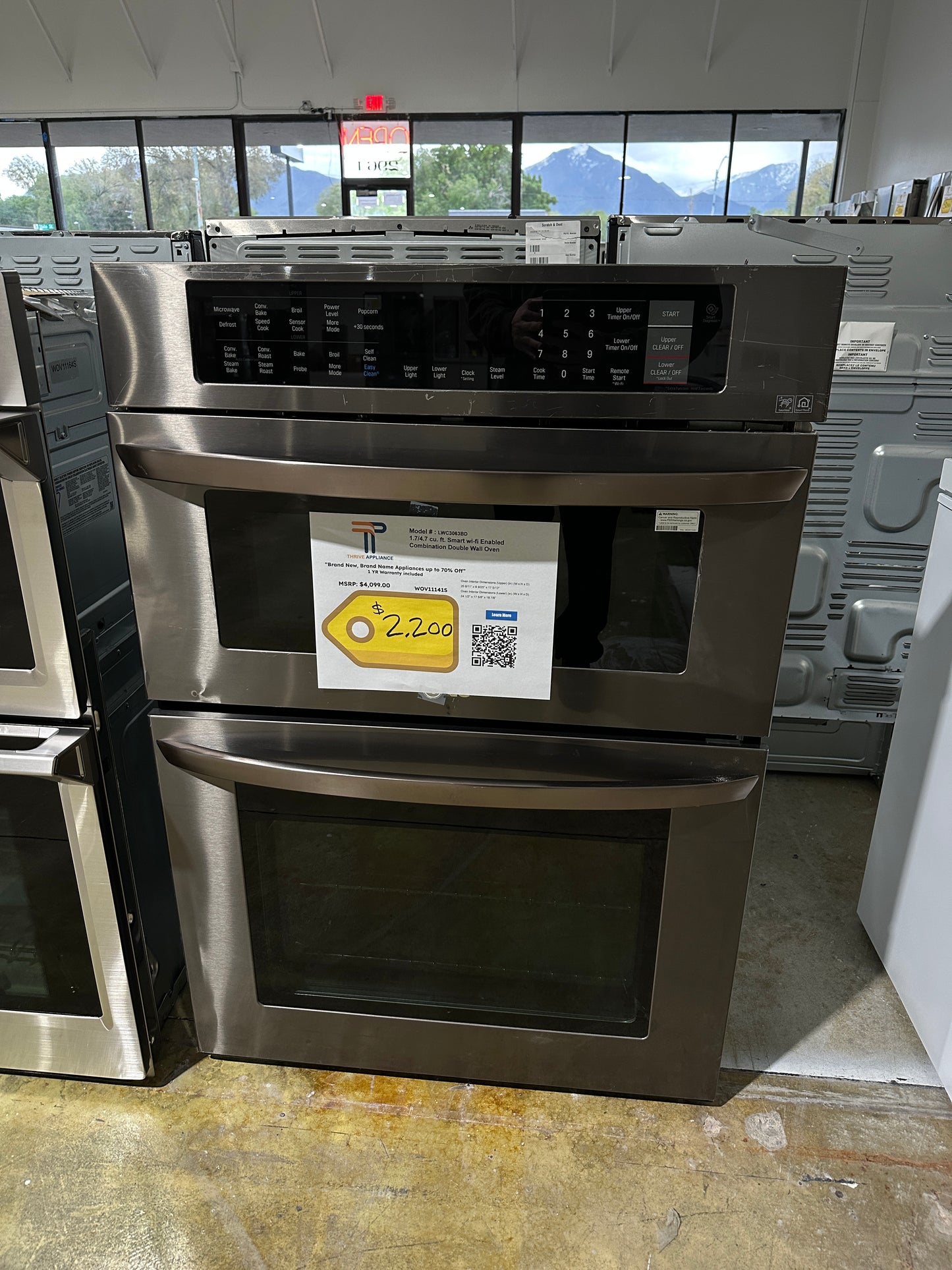 Combination Wall Oven with Microwave and Infrared Heating  Model:LWC3063BD  WOV11141S