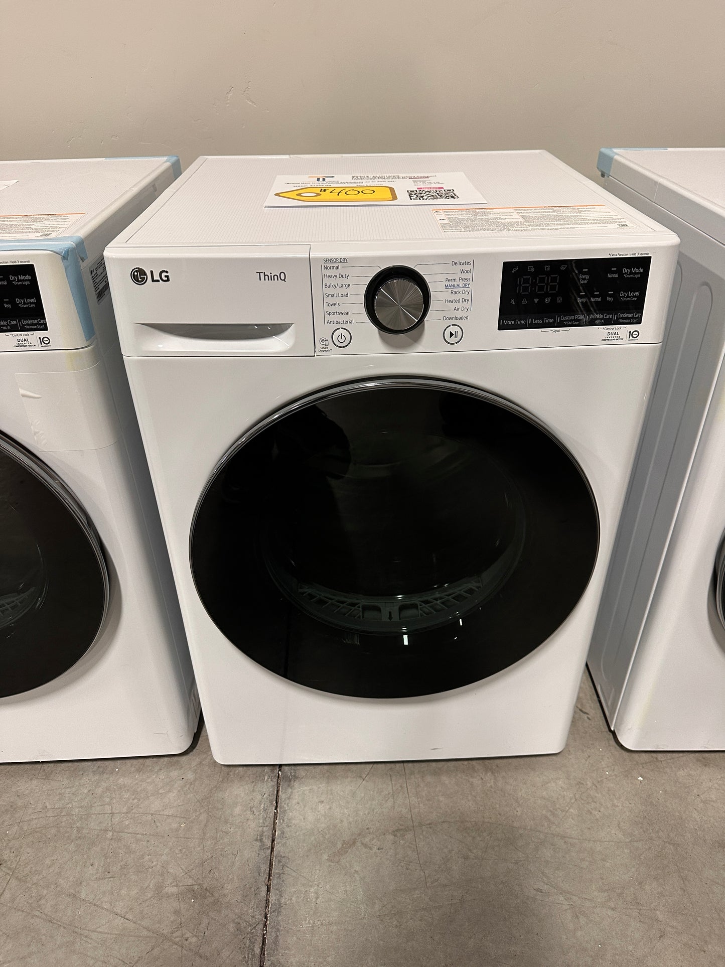 GREAT NEW COMPACT FRONT LOAD DRYER MODEL: DLHC1455W DRY12926