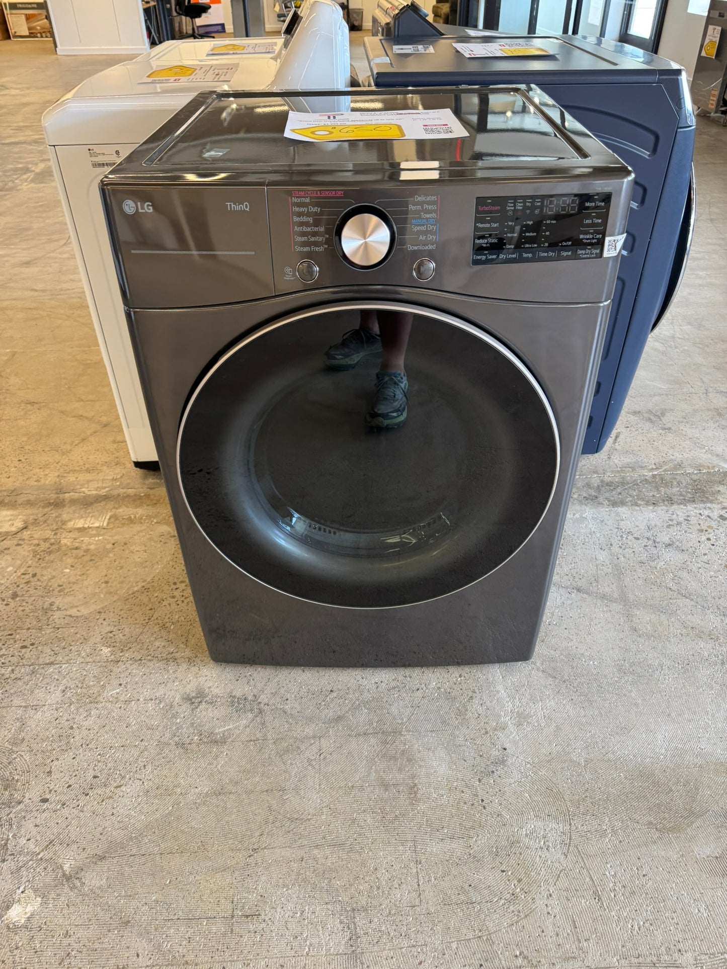 LG 7.4 Cu. Ft. Front Load Electric Dryer with TurboSteam  MODEL: DLEX4000B  DRY10301R
