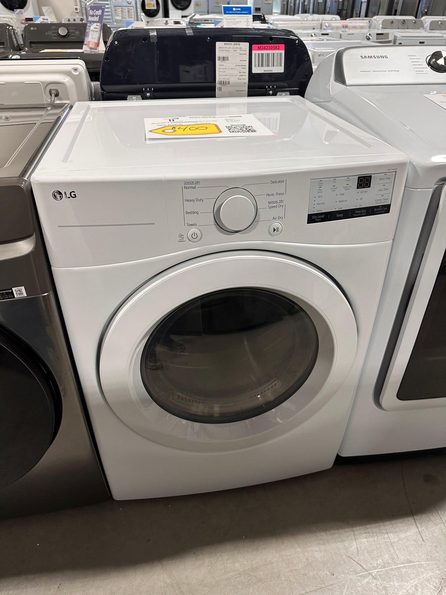 GE 7.8 Cu. Ft. Front Load Smart Electric Dryer with Sanitize Cycle MODEL: GFD55ESPRRS DRY12942