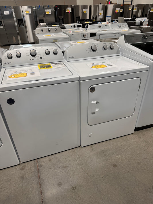 BRAND NEW WHIRLPOOL TOP LOAD LAUNDRY SET GAS DRYER WAS13739 DRY12935