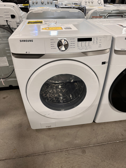 GORGEOUS NEW SAMSUNG STACKABLE FRONT LOAD WASHER MODEL: WF45T6000AW WAS13738