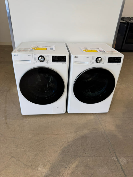 NEW LG STACKABLE LAUNDRY SET COMPACT WASHER DRYER SET WAS10357R DRY10302R