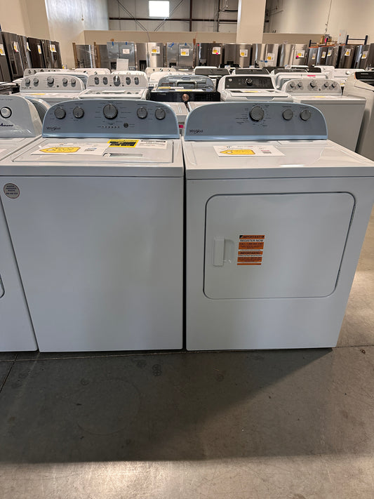 GREAT NEW WHIRLPOOL TOP LOAD WASHER ELECTRIC DRYER LAUNDRY SET WAS13685 DRY12959