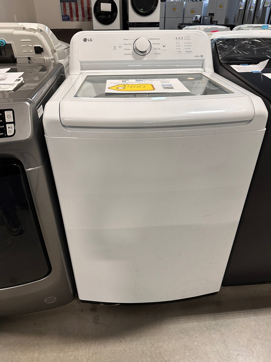 LG - 4.1 Cu. Ft. High-Efficiency Top Load Washer with TurboDrum Technology - White MODEL: WT6105CW WAS13788